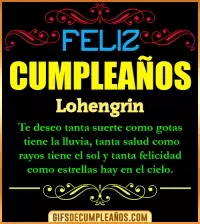 GIF Frases de Cumpleaños Lohengrin